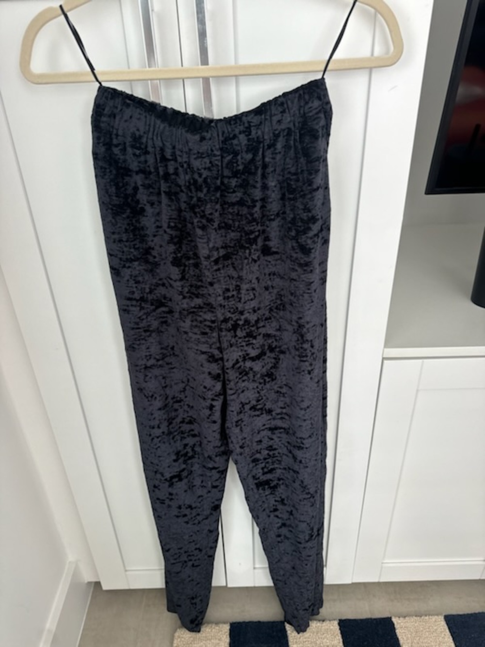 BALENCIAGA Crushed Velvet Lounge Pants